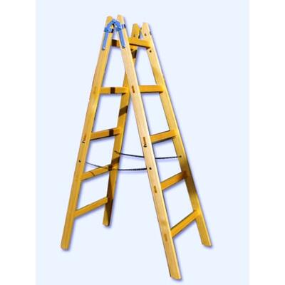 rebrík 5-priečkový drevený